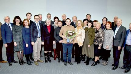 Džiaugiamės kolegos Giedriaus Gaidamavičiaus apdovanojimu – Šiaulių UNESCO klubo premija už perspektyvią mokslinę ir kultūrinę veiklą. SVEIKINAME!