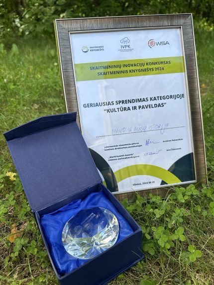 Skaitmeninė platforma „Mano ir mūsų istorija“ sulaukė įvertinimo 2024 metų konkurse „Skaitmeninis knygnešys“