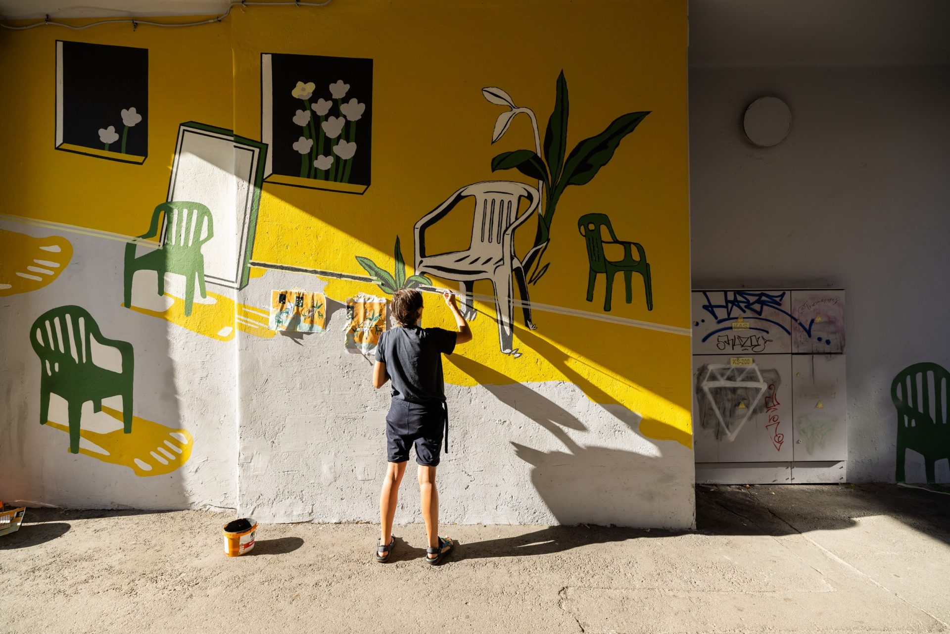 Neofreskos „Kvartalas“ kūrimo procesas